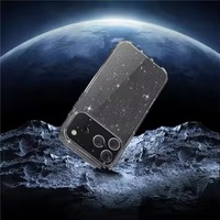 Coque de téléphone magnétique pour iPhone 17 Pro Max Air transparente à paillettes, antichoc, protection contre les chutes, coins renforcés
