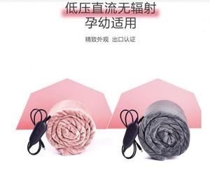 Plaid chauffant électrique en polyester, couverture individuelle, pour bureau, avec poche de rangement, 110V, 12V, 24V, USA - Product Image 5