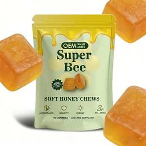 Gummies Énergétiques OEM au Miel Doux 400mg – Soutien Musculaire & Énergétique à la <span class=keywords><strong>Propolis</strong></span> Naturelle - Product Image 1