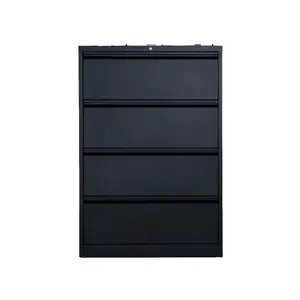 4-Drawer Steel Vertical Filing Cabinet Office Storage for Efficient Filing and Document Management