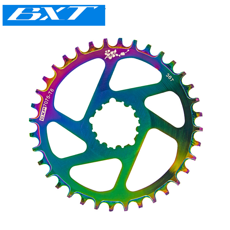 Велосипедная цепь с колесом 32T 34T 36T 38T, смещение колесной звезды 6 мм, узкая широкая цепь для GXP с прямым креплением, кривошипная система