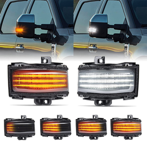 EVERESTWAY Espejos De Reolque Copatibles Con Ford F250 F350 F450 F550 Super Duty Negro Espejo