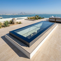 Ventana de Techo de Vidrio Abatible de Aluminio de 70 Grados para Ventilación de Áticos de Casas de Campo Europeas, Diseño Personalizado