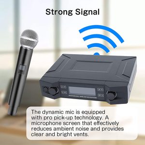 Portable Professional Karaoke KTV UHF <b>Wireless</b> <b>Microphone</b> Cardioid Polar Pattern Handheld Metal and Plastic Construction - Product Image 3