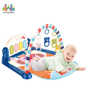 Konig enfants Kick Piano Juguetes Para nios Kick N Play Piano Gym avec 5 jouets suspendus tapis de jeu doux naturel - Product Image 2