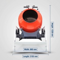 Mini-dumper sur chenilles haute performance 1622 mm T500 avec mélangeur auto-chargeur et moteur Briggs & Stratton pour projets de déchargement en hauteur