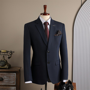 <span class=keywords><strong>Costume</strong></span> d'affaires <span class=keywords><strong>sur</strong></span> <span class=keywords><strong>mesure</strong></span> 2 pièces pour <span class=keywords><strong>homme</strong></span>, coupe ajustée, pour mariage et occasions décontractées - Product Image 5