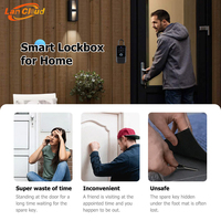 Boîtes de sécurité intelligentes portables connectées en Wi-Fi IP65 pour la maison, application Tuya, serrure électronique intelligente en alliage d'aluminium avec empreinte digitale et carte numérique