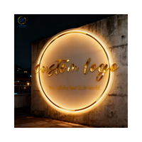 Lettre lumineuse rétroéclairée 3D en acrylique Design gratuit Réception intérieure Logo Design Business Custom Led Sign pour décoration intérieure de salon de manucure