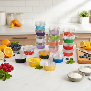 Boîte à lunch jetable en aluminium de qualité alimentaire de 125 ml, fabriquée directement en usine, outil de broyage de gâteaux et récipient pour friteuse à air - Product Image 1
