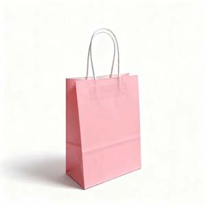 KM Customised Paper <b>Bag</b> Environmental Shopping <b>Packaging</b> Strong Handle Kraft Paper <b>Bag</b> for <b>Clothing</b> Shoes Grocery - Product Image 1