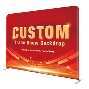10ft 20ft Draagbare Op maat gemaakte beursstand met achtergrondbanner van spanstof, UV-bestendig & duurzaam voor evenementen - Product Image 2