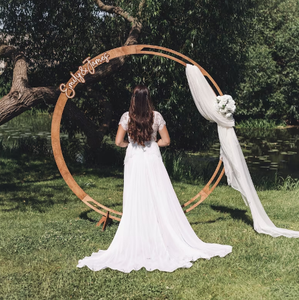 Bois mariage toile <span class=keywords><strong>de</strong></span> fond arc hexagone cercle Triangle cérémonie arc fond décor cadre <span class=keywords><strong>pour</strong></span> mariage en plein air pièce maîtresse <span class=keywords><strong>tonnelle</strong></span> - Product Image 1