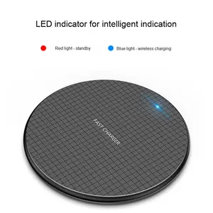 <span class=keywords><strong>Cargador</strong></span> inalámbrico redondo de 15W para teléfono móvil con base de carga inalámbrica de <span class=keywords><strong>Apple</strong></span> con placas de <span class=keywords><strong>cargador</strong></span> de oro de salida de 5V/1A, novedad - Product Image 4