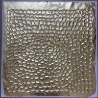 Peinture murale moderne grand format en feuille d'or peinte à la main, œuvre d'art dorée texturée 3D faite à la main, peinture à l'huile sur toile pour décoration de salon et de maison