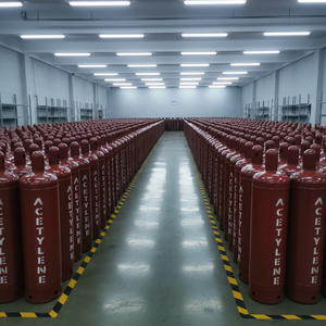 أسطوانات غاز الأسيتيلين C2H4 للحام الصناعي وفقًا لمعيار ISO3807 بأوزان 1 كجم و1.7 كجم و2.1 كجم و4.5 كجم و7.2 كجم و8.5 كجم مع حشوات خالية من الأسبستوس - Product Image 5