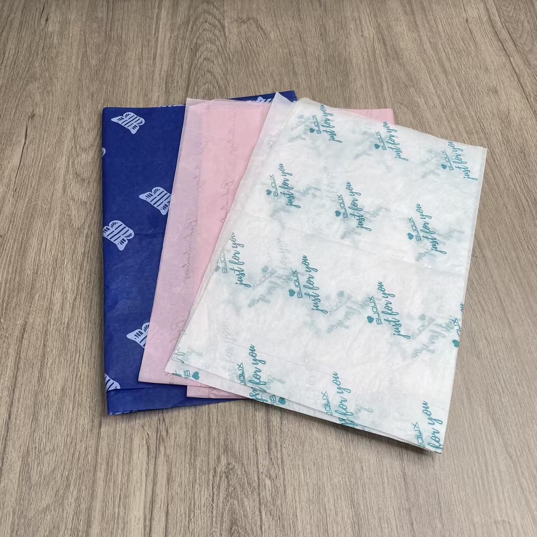 Custom Printed Packaging Paper Eco Friendly Multi-Color Branded Wrapping Paper for Product Gift Packaging
