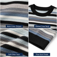 Pull-over décontracté d'été pour femme, à rayures, tricoté à la machine, imprimé numérique, 170g, manches courtes, col rond, OEM ODM, vêtements personnalisés