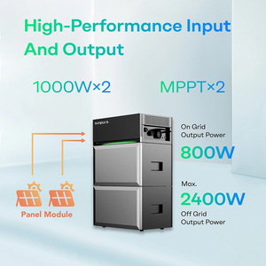 โซลูชันออลอินวัน Sunpura S2400 ใหม่เอี่ยม ติดตั้งง่าย 2400wh โรงไฟฟ้าพลังงานแสงอาทิตย์แบบเรียงซ้อนได้สำหรับระเบียง พร้อมการขยายพื้นที่จัดเก็บได้สูงสุด - Product Image 2