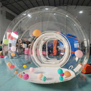 Popular 3 metros 4 metros <span class=keywords><strong>de</strong></span> diámetro transparente globo cúpula tienda hermética burbuja tienda <span class=keywords><strong>casa</strong></span> inflable burbuja tienda para <span class=keywords><strong>alquiler</strong></span> - Product Image 6