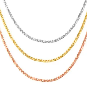 Add a Touch of Sophistication with Dainty Solid 925 Sterling Silver Chopin Chain Yellow Gold Plated Women's Necklace Accessories