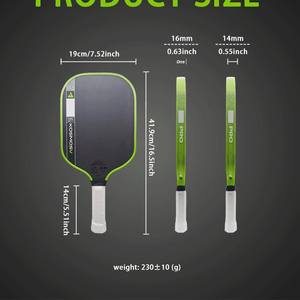 Raqueta de Pickleball GEN5 2026, Núcleo de Propulsión de Fibra de Carbono T700 PROV, Tecnología Cinética Secundaria Hot Press, 225g - Product Image 3