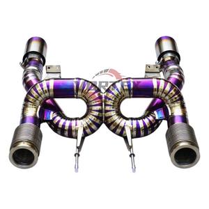 Vortex OEM Titanium Valvetronic Muffler Catback After Market <b>Exhaust</b> System for McLaren 720 straight-through with downpipes - Product Image 5