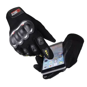 la protección de la mano guantes paseos Suppliers-Guantes de Ciclismo de dedo completo con logotipo personalizado, protección de manos para montar en moto