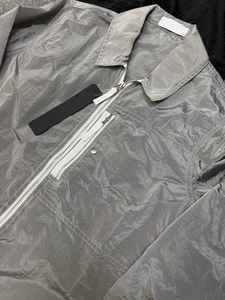 Luxury quality casual fashionable metal nylon waterproof reflective stone vintage <b>silver</b> island lightweight <b>jacket</b> for men - Product Image 2