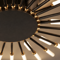 Plafonnier LED moderne nordique en spirale, style feux d'artifice, pour salon, chambre, villa