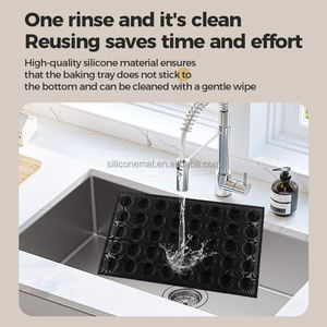 <span class=keywords><strong>Stampo</strong></span> per Torte Forato Nero a 40 Cavità - Personalizzabile in Dimensioni e Colore, <span class=keywords><strong>Stampo</strong></span> per Pane Commerciale, Traspirante e Facile da Sformare - Product Image 4