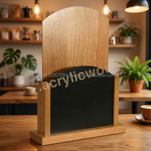ที่วางเมนูไม้แบบกำหนดเองสำหรับร้านอาหาร พร้อมดีไซน์ไม้ธรรมชาติ - Product Image 2