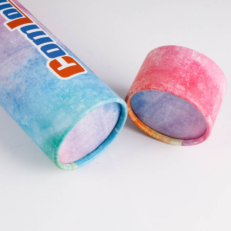 Hot Stamping Paper Canister Packaging , EVA Cardboard Cylinder Packaging