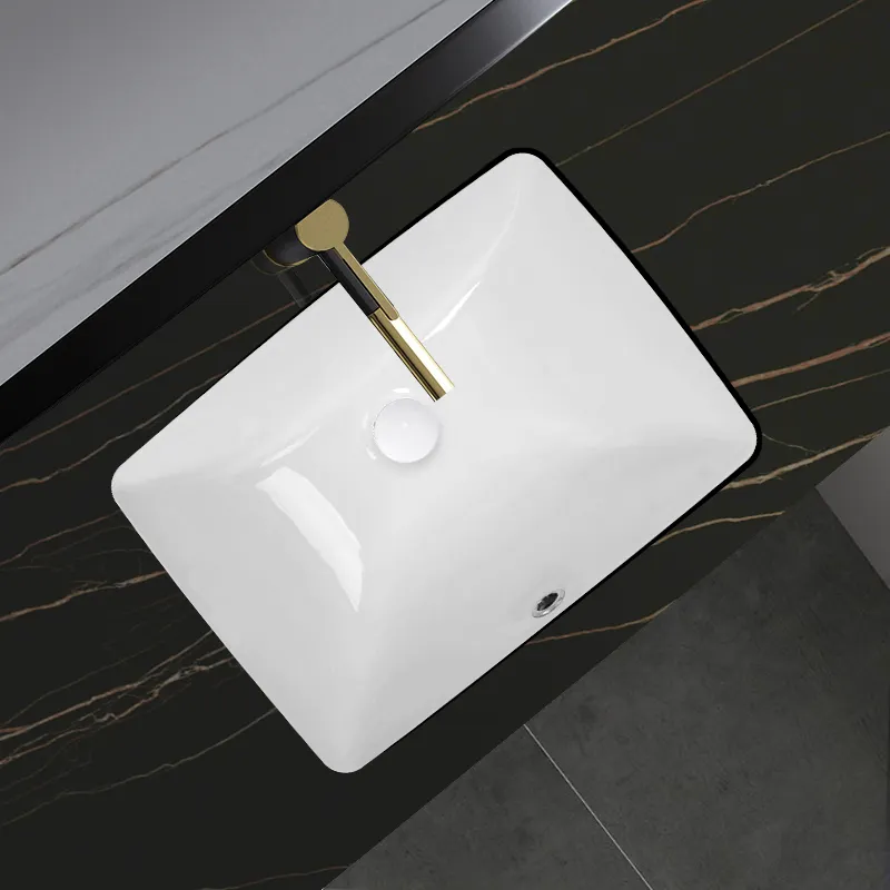 Роскошная керамическая санитарная посуда cUPC под столешницу раковина прямоугольная под монтаж раковина для ванной комнаты