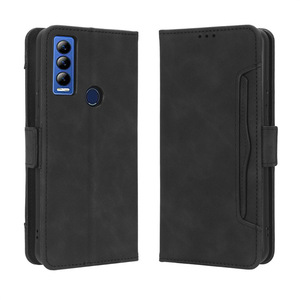Étui portefeuille à rabat à rayures en cuir pour AT&T motivation Max U668AA/grillon <span class=keywords><strong>Ovation</strong></span> 3 - Product Image 2