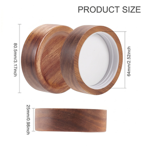 Couvercle en bois de noyer premium WeWood du Vietnam pour bocaux de rangement, bouchon de bouteille fileté, joint hermétique naturel, couvercle de récipient de cuisine - Product Image 4