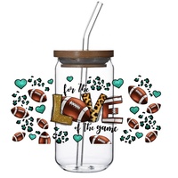 En gros, Wraps UV DTF pour équipes de football, Wraps UV DTF pour tasses style Cowboy, Wraps UV DTF sportifs pour tasses, Prêts à l'expédition