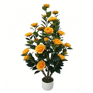 <b>Artificial</b> Camellia <b>Tree</b> Faux Camellia <b>Tree</b> Camellia <b>Tree</b> Potted - Product Image 1