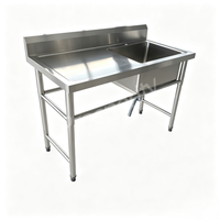Évier de cuisine moderne multifonctionnel en acier inoxydable pour hôtels, fermes, marchés alimentaires, écoles, appartements – Vente directe usine