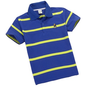 Venta al por Mayor de Camisetas Polo a Rayas de Algodón 100% para Niños de 2 a 14 Años, Ropa de Boutique para Niños OEM - Product Image 4