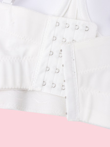 Fábrica al por mayor de lino bordado encaje flor Sexy deshuesado Bustier mujeres ramillete malla personalizado corsé Bar Top De Mujer - Product Image 2