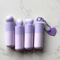 Tube de brillant à lèvres vide personnalisé de 5 ml avec porte-clés, tubes d'huile à lèvres uniques à grande applicatrice, conteneur de brillant à lèvres pour enfants