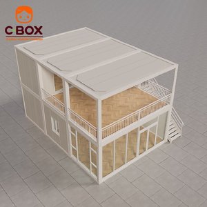Casa Prefabricada de Lujo Cbox, Casas Móviles Listas para Ensamblar, Villa Móvil con Paredes de Cristal, Apartamento, Dormitorio, Casa Contenedor en Paquete Plano - Product Image 1