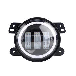 12v 24v Blanc Ambre <span class=keywords><strong>Petit</strong></span> <span class=keywords><strong>Phare</strong></span> De Brouillard Angel Eye 4 Pouces <span class=keywords><strong>Rond</strong></span> Led Moto Phares pour jeep wrangler - Product Image 1