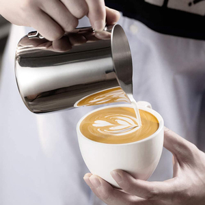 12oz 350ml 20oz 600ml in acciaio inox 304 Espresso cottura a vapore latte schiumatore brocca <span class=keywords><strong>caffè</strong></span> montalatte tazza con decorazione Art Pen - Product Image 6