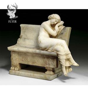 Уличная статуя известного мраморного камня для необработанной девочки, натуральный размер, ручная работа, секс-девушка, каменная статуя - Product Image 3