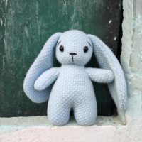 Super mignon Amigurumi Crochet tricoté poupée peluche lapin jouet pour bébé