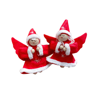 Bambola da elfo appesa, bambola da Goblin con testa <span class=keywords><strong>in</strong></span> legno di natale, bambola decorativa gnomo di natale - Product Image 3