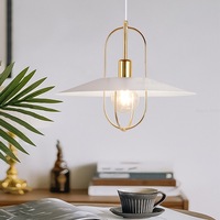 Lustre en fer réglable en hauteur, design nordique transfrontalier, simple et luxueux, pour salle à manger, café, bar, restaurant, style UFO
