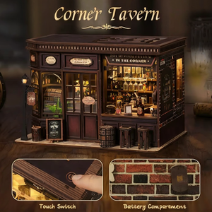 Productos más vendidos en el <span class=keywords><strong>mundo</strong></span> Street Side Coffee Madera DIY Casa en miniatura Modelo Juego de juguetes de madera - Product Image 4